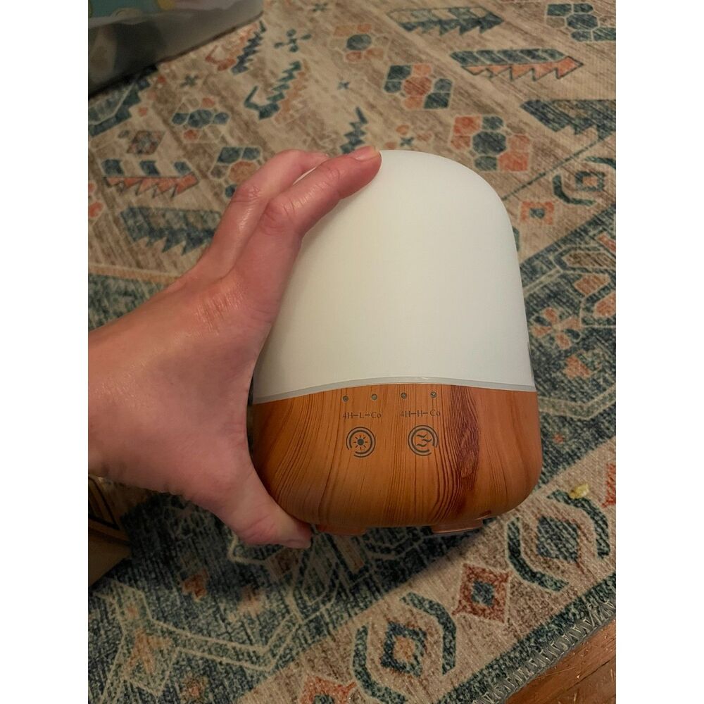 New in box wood grain oil diffuser